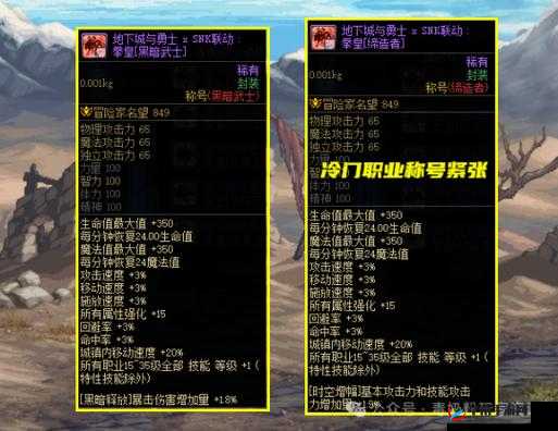 DNF手游珍稀风华绝代称号全属性揭秘