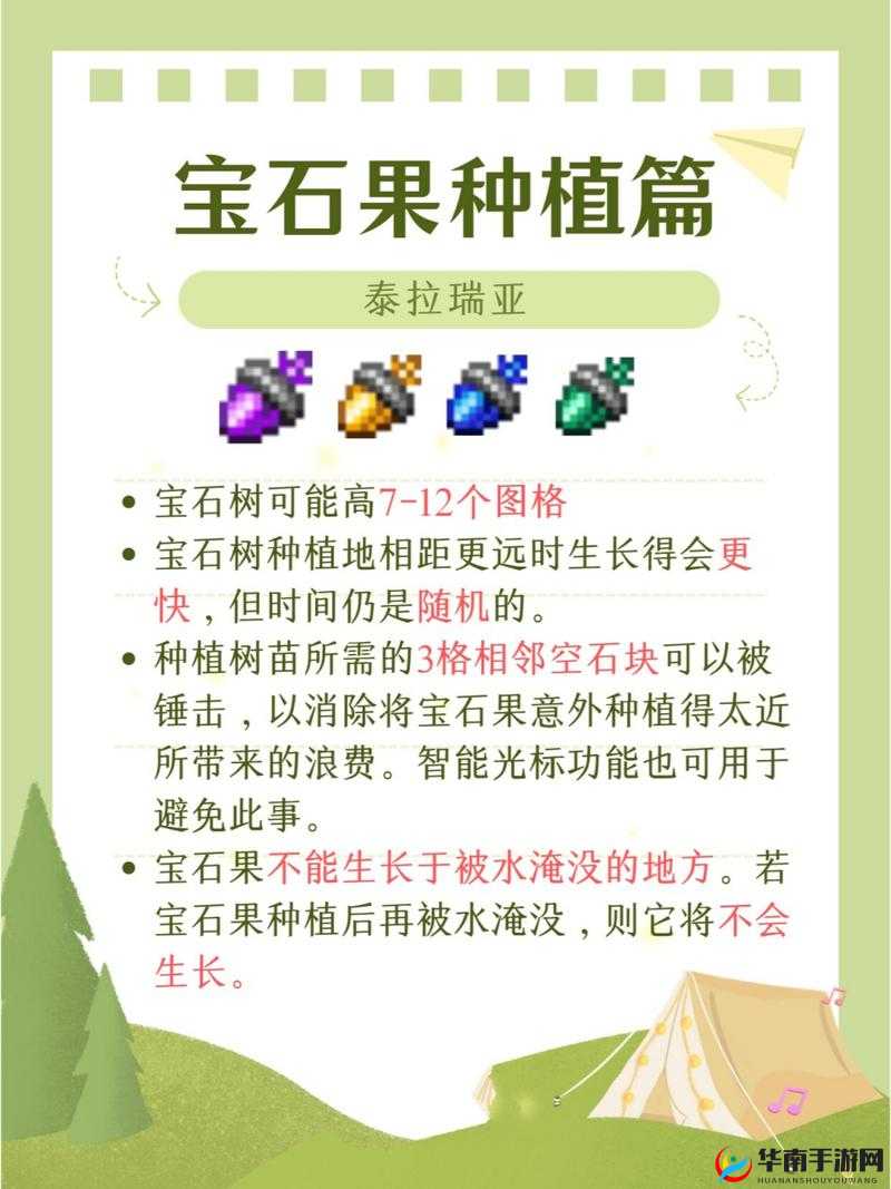 泰拉瑞亚宝石树怎么种：详细教程