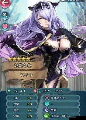 火焰纹章英雄卡米拉技能效果如何？图鉴带你了解详细信息