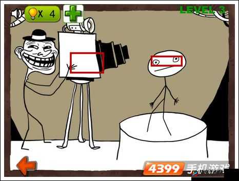 如何成功通过抓狂游戏3第4关