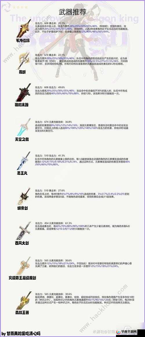 原神星角色北斗武器选择指南：解析最佳武器优先级与搭配策略