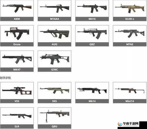探索和平精英中那些各具特色的枪械种类