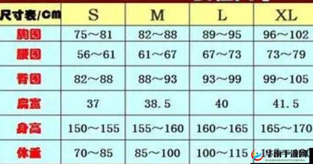 欧洲M码和亚洲S码的尺寸范围-详细对比解析