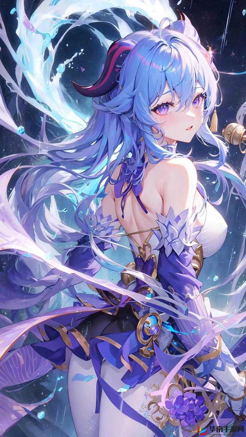 甘雨白水流淌一地，场面震撼引人遐想