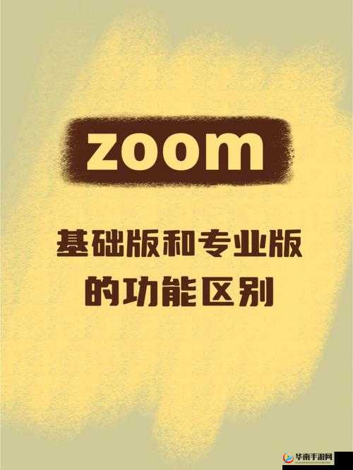 Zoom 与人马性 Zoom 的区别