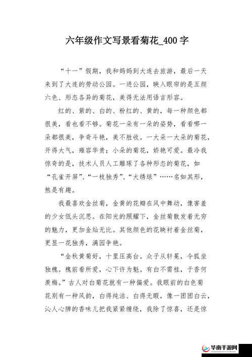 六年级菊花能塞下几支笔：趣味测试