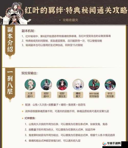 平民阵容推荐：鬼女红叶秘闻本十层通关攻略