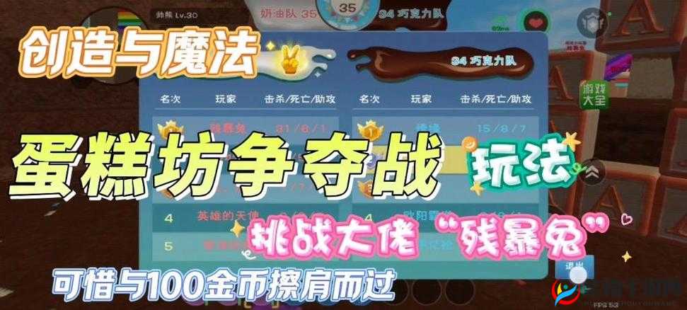 创造与魔法蛋糕坊争夺战深度攻略，揭秘各类武器胜率之谜与制胜策略