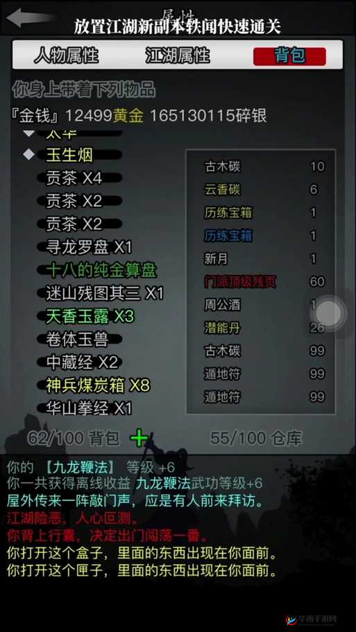 放置江湖第四章深度探索，揭秘游戏中鲜为人知且充满挑战的隐藏任务