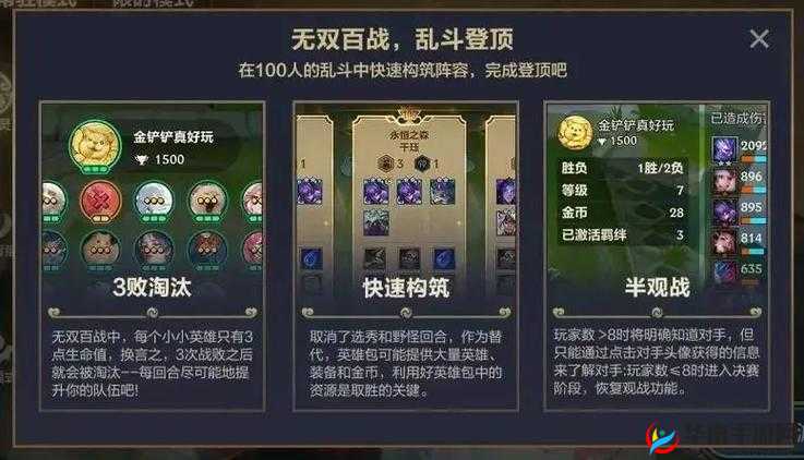 金铲铲之战无双百战，深度解析玩法技巧与高效资源管理策略