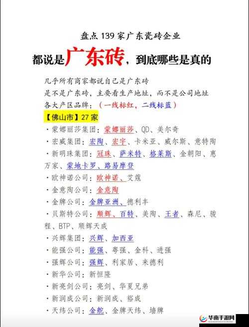 国产瓷砖一线二线三线品牌有哪些：全面解析与推荐