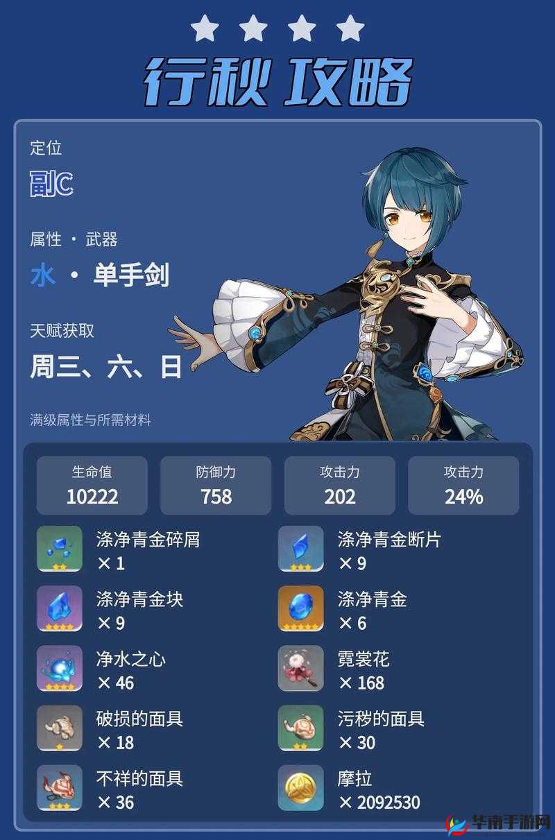 探讨原神中行秋角色的最佳充能效率，多少数值才最为合适？