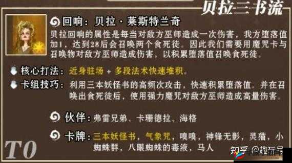 哈利波特魔法觉醒，高效克制贝拉流策略搭配指南