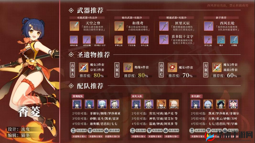 原神角色香菱，武器选择对资源管理效率的重要性及优化策略