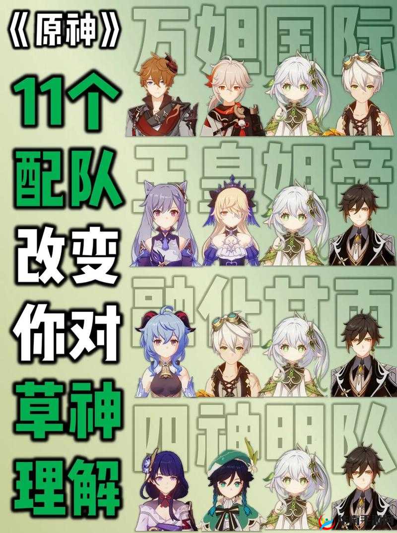 原神草主如何配队才能发挥最大战力，这些组合你试过吗？