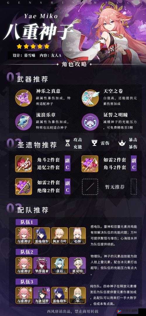 原神八重神子圣遗物如何搭配才能解锁极致输出？