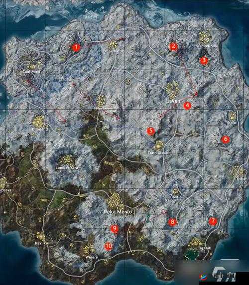 刺激战场雪地地图圣诞树究竟藏在哪？位置全揭秘带你探秘！