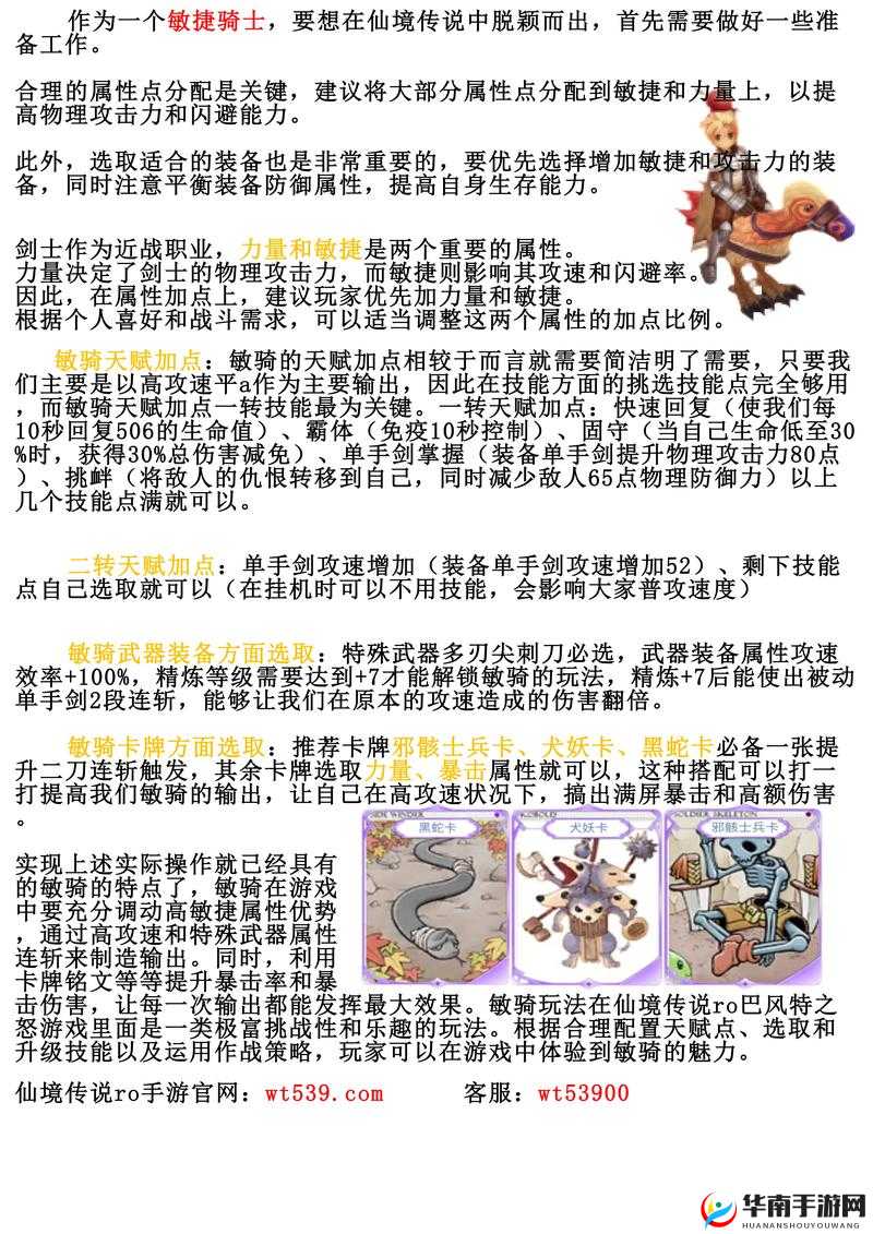 仙境传说RO手游敏暴骑如何玩转？详解敏暴骑高效玩法策略